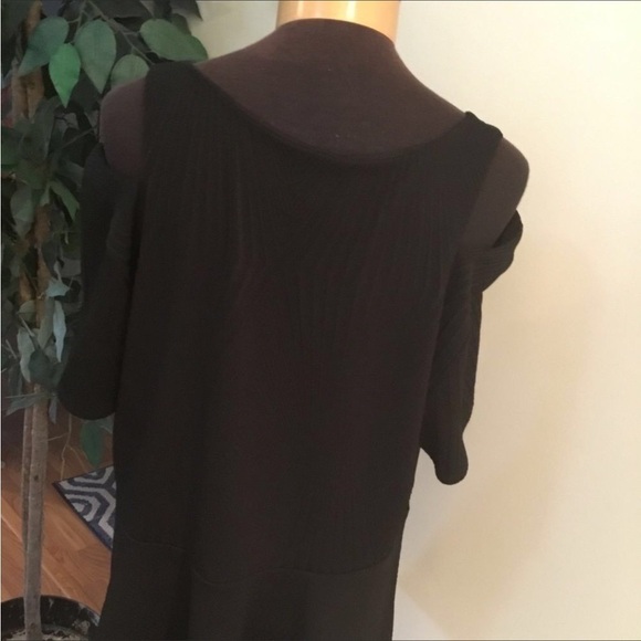 ING+ peplum cold shoulder short sleeve top Woman’s 2X black heavier weig… - Picture 5 of 15